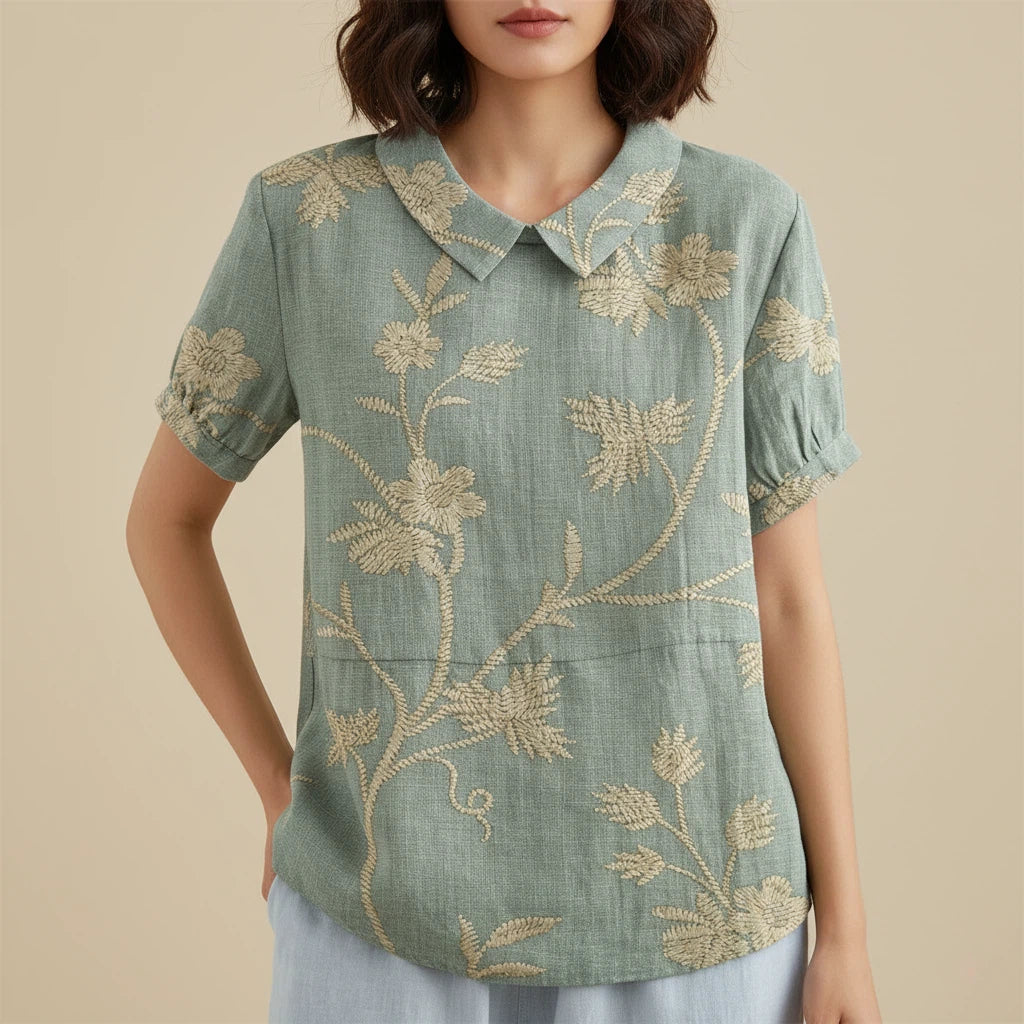 Blouse Women Black Floral Print | Summer Everyday Top