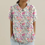 Blouse Women Black Floral Print | Summer Everyday Top