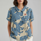 Blouse Women Black Floral Print | Summer Everyday Top