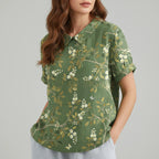 Blouse Women Black Floral Print | Summer Everyday Top