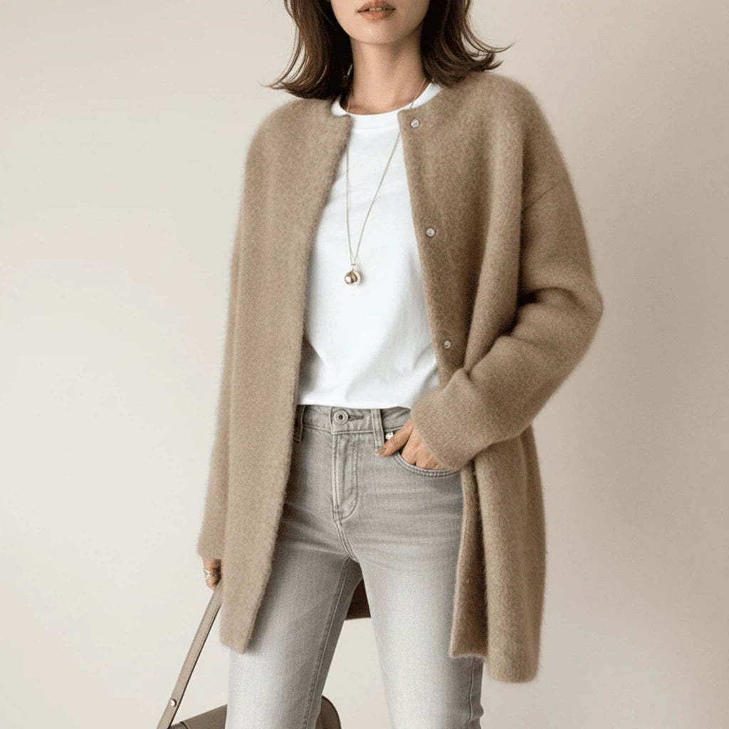 Cardigan Wool Women Black | Everyday Layering Wear