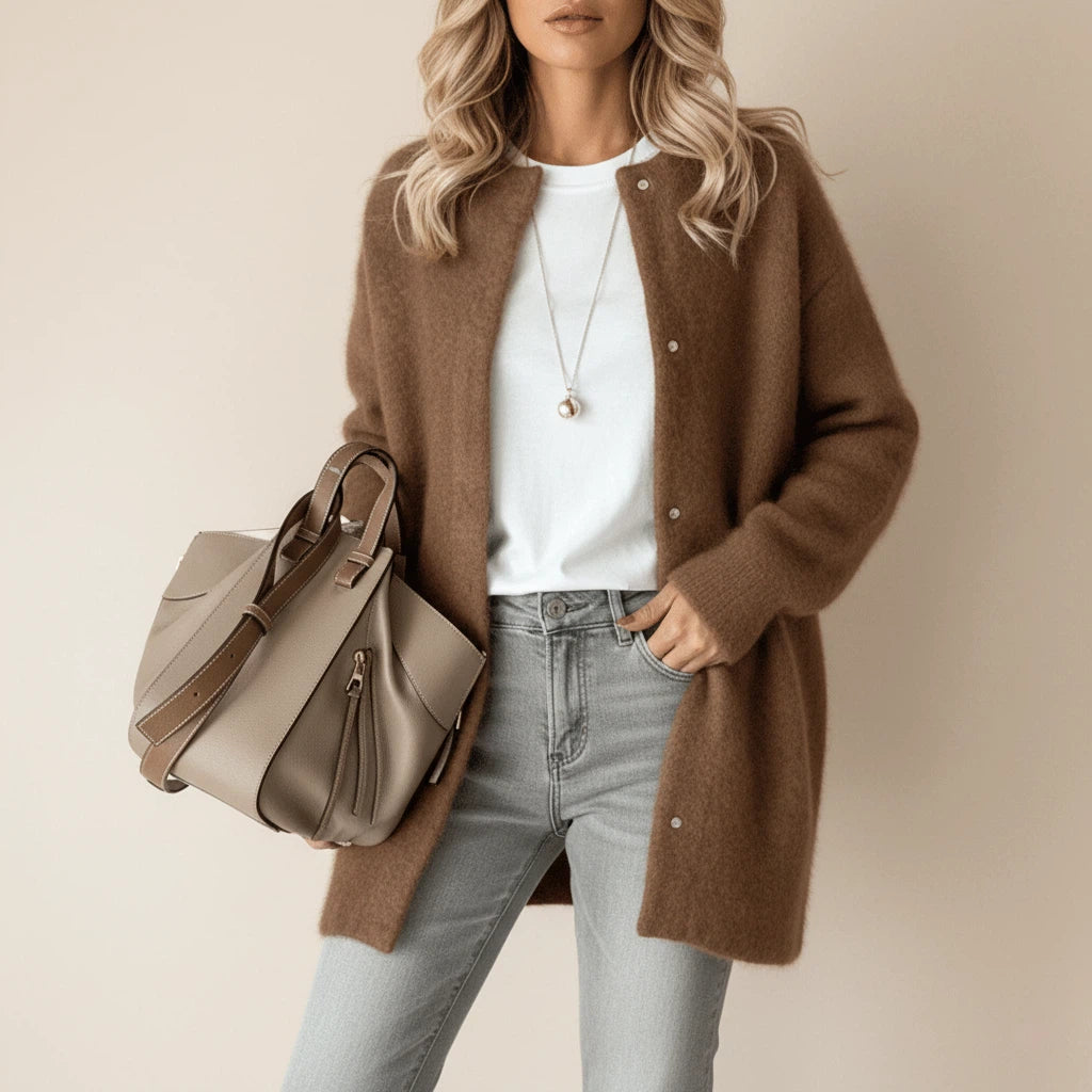 Cardigan Wool Women Black | Everyday Layering Wear