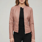 Jacket Women Minimalist Stand Collar | Everyday Wear
