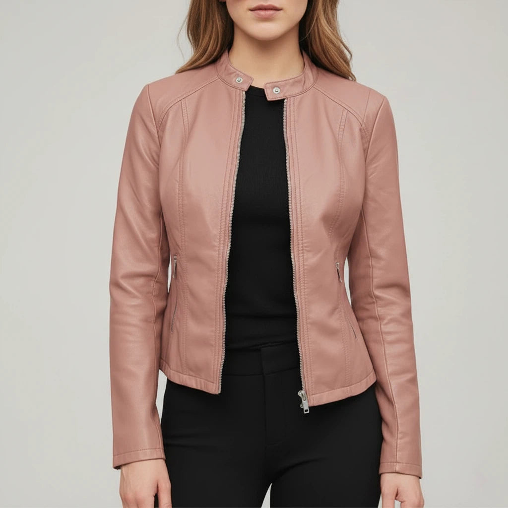 Jacket Women Minimalist Stand Collar | Everyday Wear