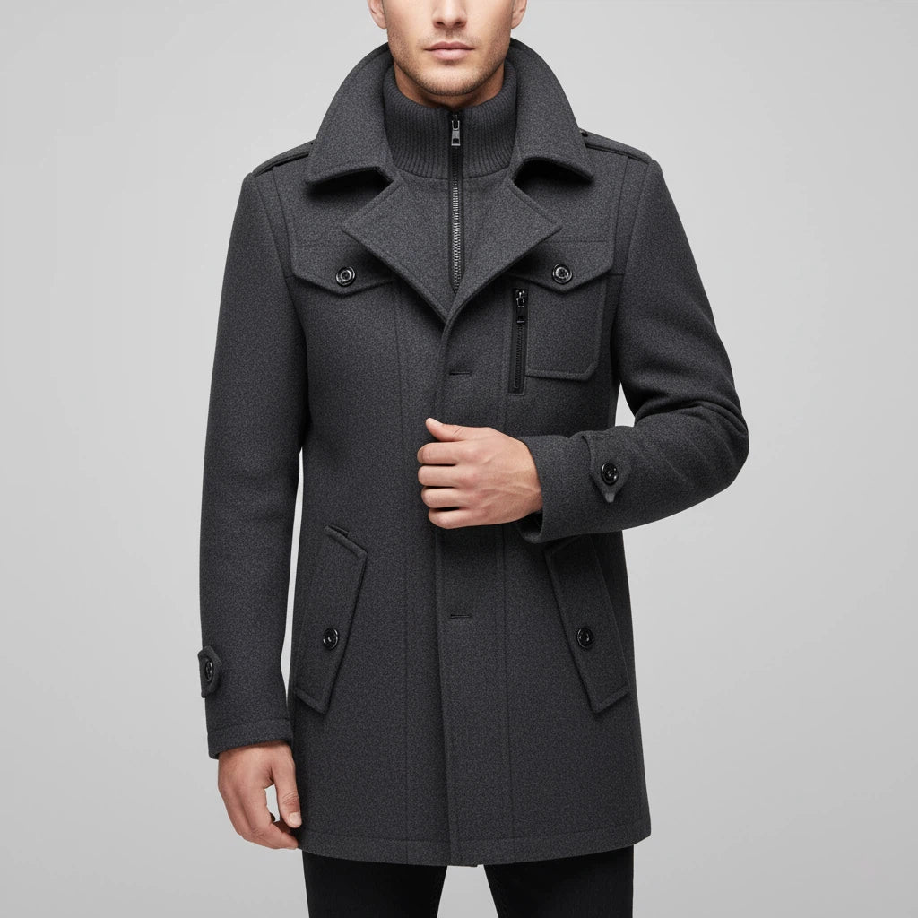 Long Coat Structured Design | Winter Wear