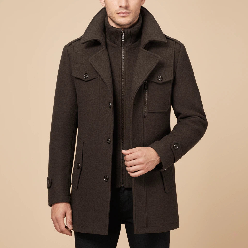 Long Coat Structured Design | Winter Wear