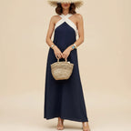Maxi Dress Women Halter Cross-Strap | Summer Everyday Wear