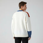 Pullover Sweater Colorblock Long Sleeve | Everyday Wear