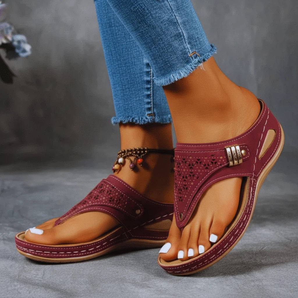 Sandals Women Synthetic Upper Cut-Out Design | Everyday Wear