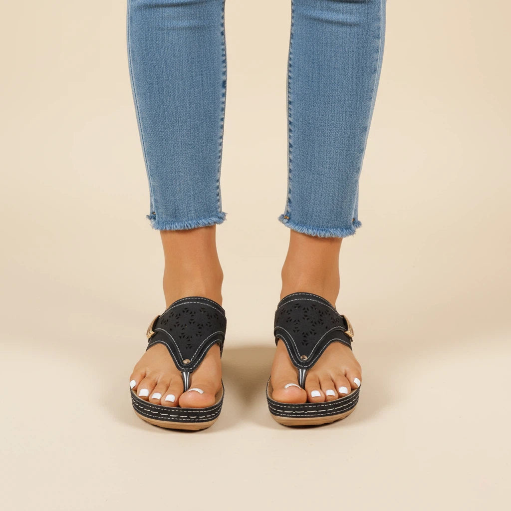 Sandals Women Synthetic Upper Cut-Out Design | Everyday Wear