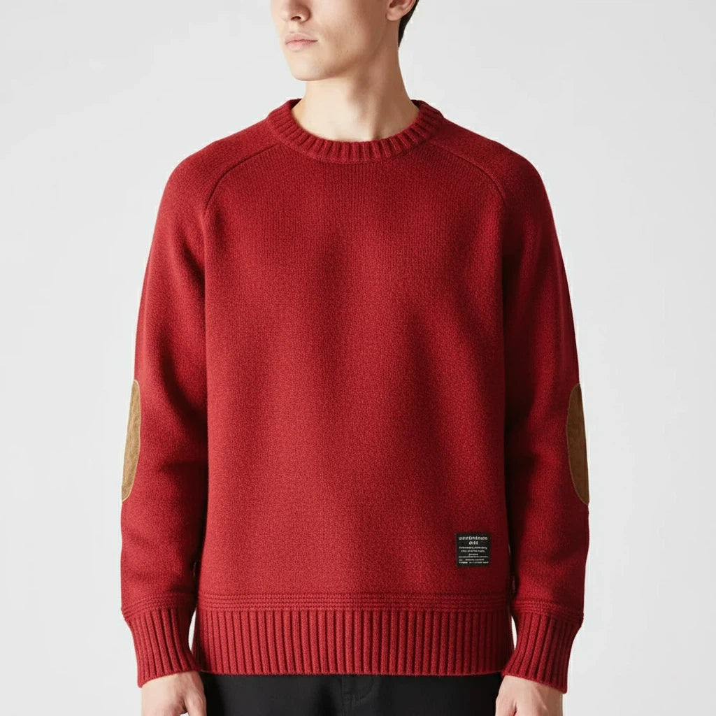 Sweater Men’s Elbow-Patch Design | Everyday Wear