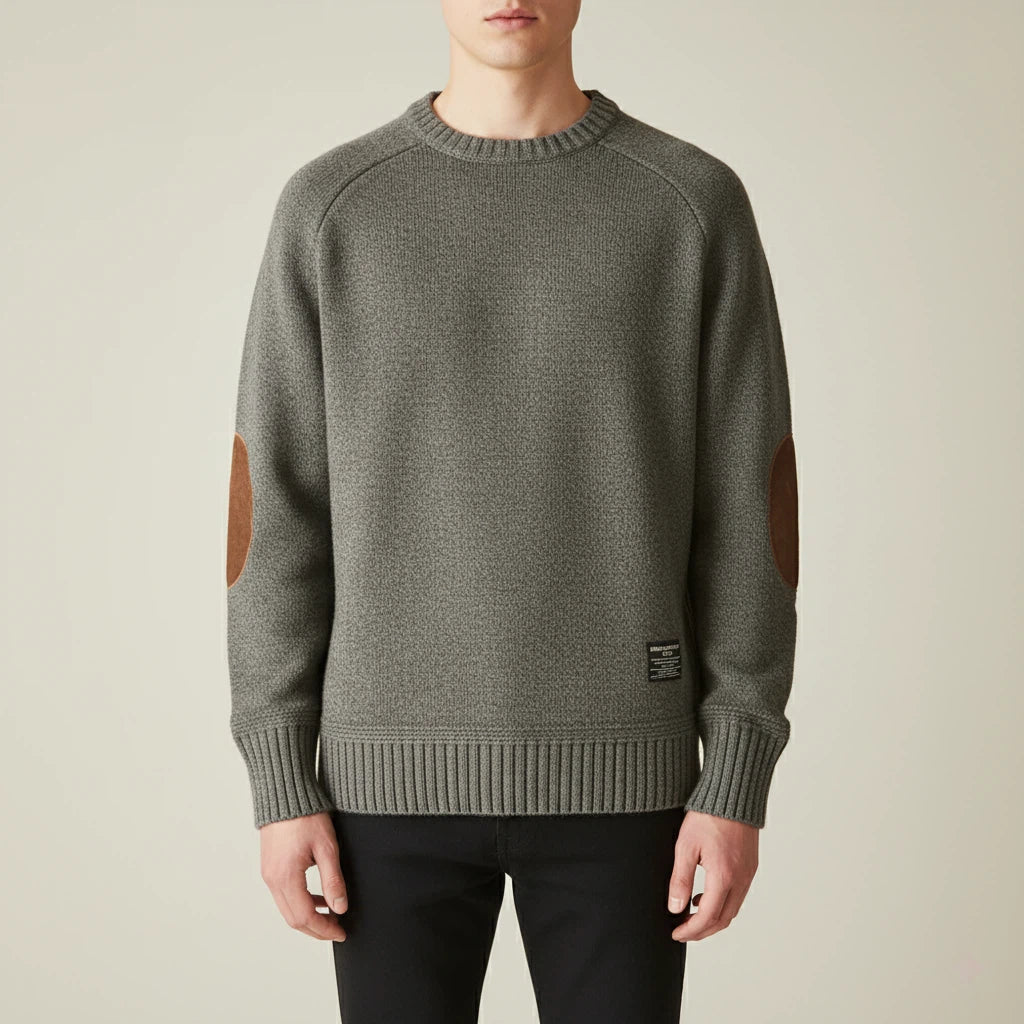 Sweater Men’s Elbow-Patch Design | Everyday Wear
