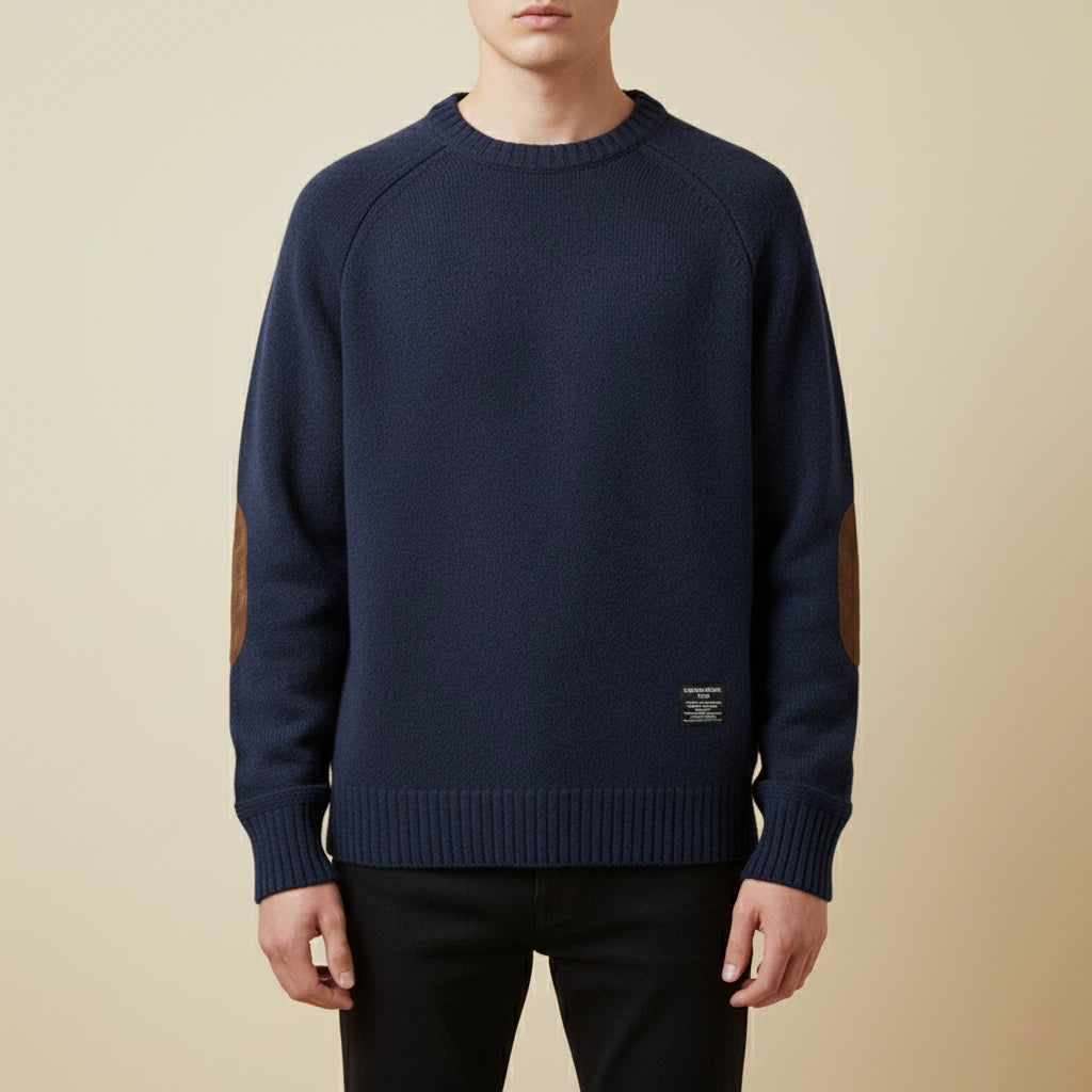 Sweater Men’s Elbow-Patch Design | Everyday Wear