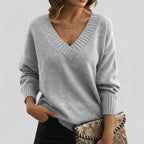Sweater Women V-Neck Casual | Everyday Cold Weather Wear