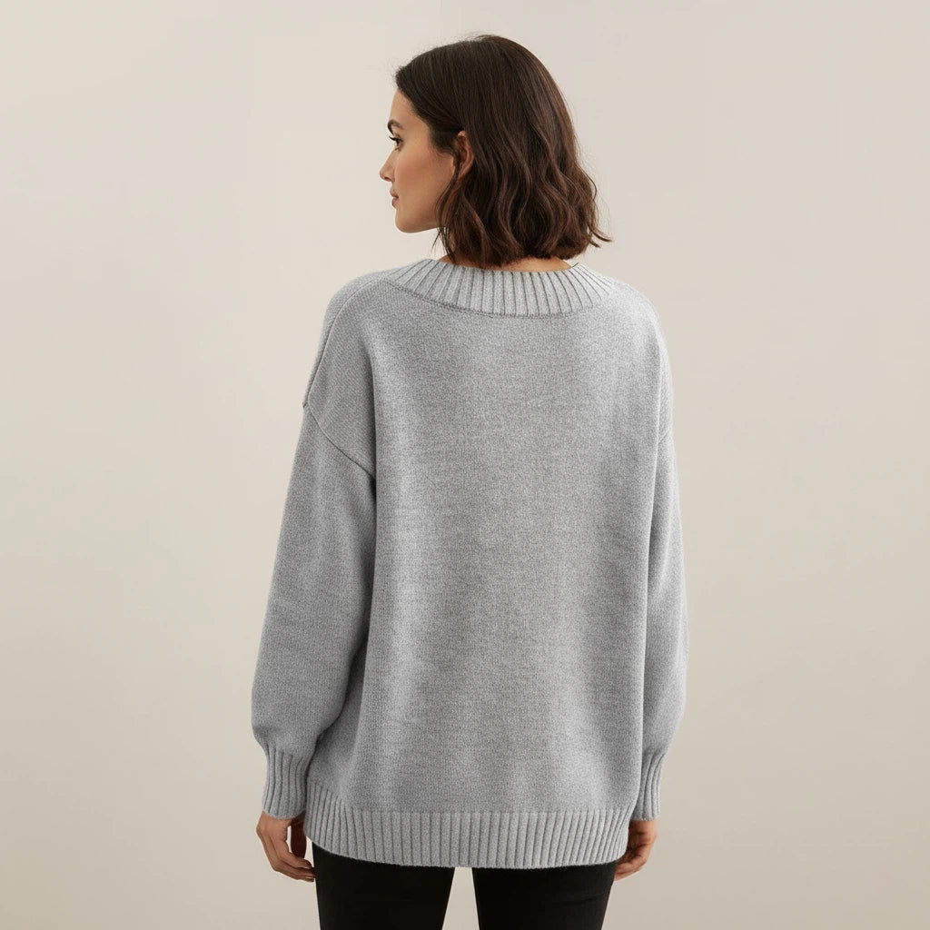 Sweater Women V-Neck Casual | Everyday Cold Weather Wear