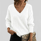 Sweater Women V-Neck Casual | Everyday Cold Weather Wear