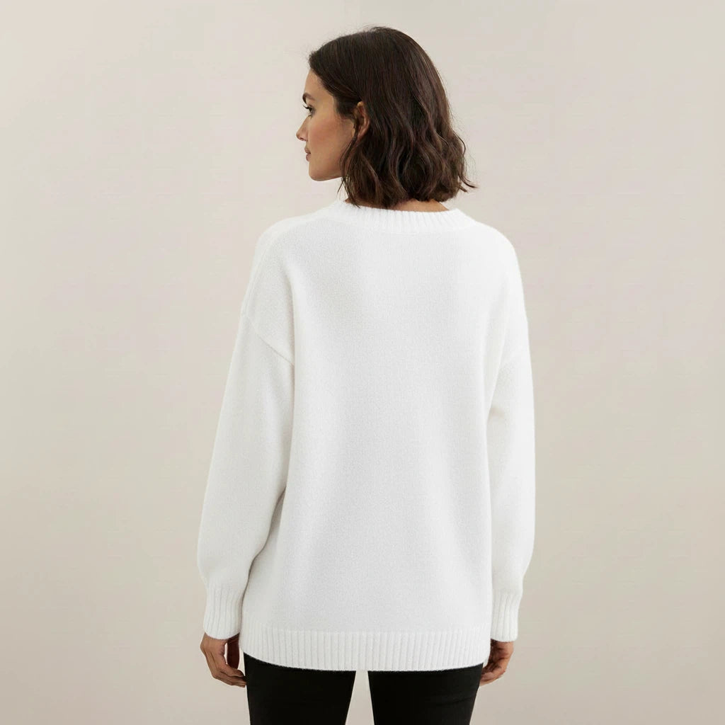 Sweater Women V-Neck Casual | Everyday Cold Weather Wear