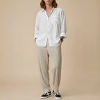 Tailored Trousers Neutral Tone | Everyday Wear