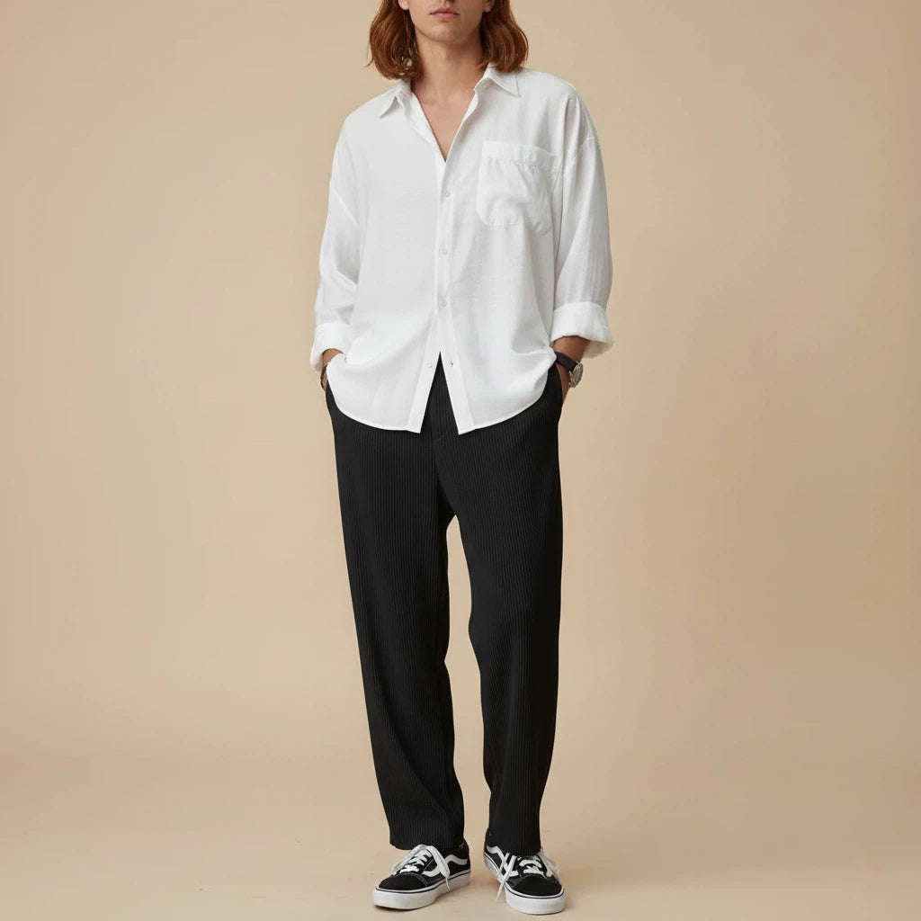 Tailored Trousers Neutral Tone | Everyday Wear