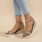 Wedge Sandals Ankle Strap | Casual Everyday Wear