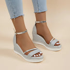 Wedge Sandals Ankle Strap | Casual Everyday Wear