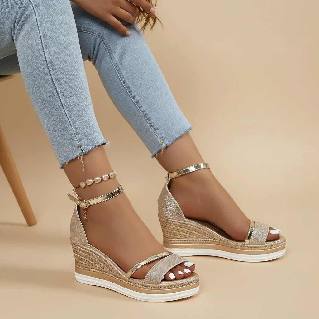 Wedge Sandals Ankle Strap | Casual Everyday Wear